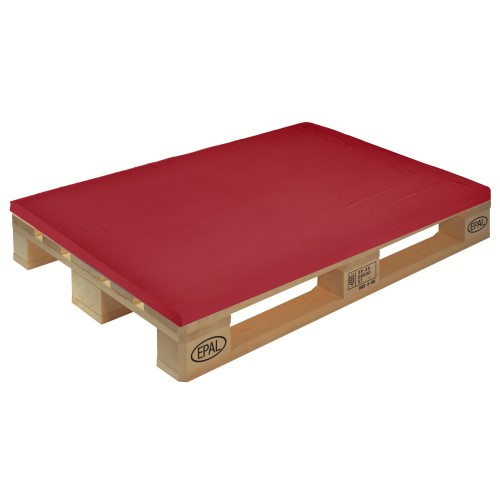 Μαξιλάρι μονόχρωμο κόκκινο για παλέτα και ευρωπαλέτα 5cm