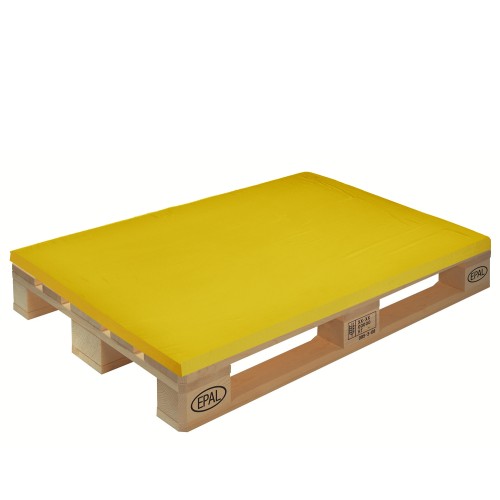 Μαξιλάρι μονόχρωμο κίτρινο ύφασμα λονέτα για παλέτα και ευρωπαλέτα 5cm
