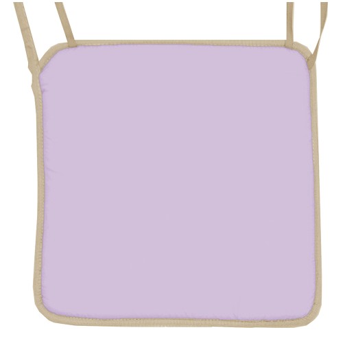 Μαξιλάρι καρέκλας με ρέλι, λιλά χρώμα 38 x 38 x 3 cm