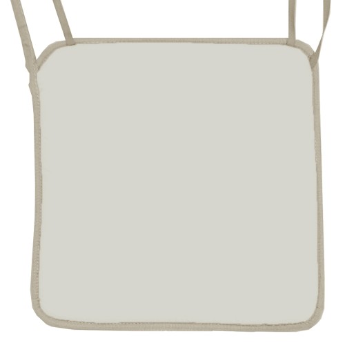 Μαξιλάρι καρέκλας με ρέλι, σαμπανί χρώμα 38 x 38 x 3 cm