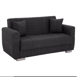 ΚΑΝΑΠΕΣ ΚΡΕΒΑΤΙ POLYA ΔΙΘΕΣΙΟΣ ΓΚΡΙ HM3241.03 153x87x77Υεκ.