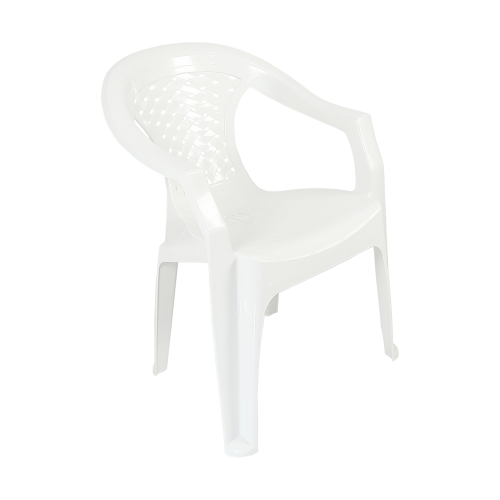 Πολυθρόνα "TUSEMECO" πλαστική σε χρώμα λευκό 54x43x78