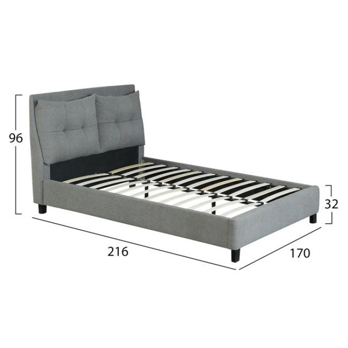 Κρεβάτι Billie Με Ύφασμα Dark Grey Hm551.05 160 x 200 | Mymegamarket.gr Κρεβάτι Billie Με Ύφασμα Dark Grey Hm551.05 160 x 200 | Mymegamarket.gr