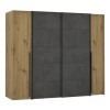 Ντουλάπα 4Φυλλη (2 Συρόμενα-2 Σταθερά) Lois Hm2369.01 Artisan Oak-Γκρι 271Χ62Χ210Εκ. | Mymegamarket.gr Ντουλάπα 4Φυλλη (2 Συρόμενα-2 Σταθερά) Lois Hm2369.01 Artisan Oak-Γκρι 271Χ62Χ210Εκ. | Mymegamarket.gr