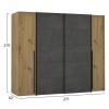 Ντουλάπα 4Φυλλη (2 Συρόμενα-2 Σταθερά) Lois Hm2369.01 Artisan Oak-Γκρι 271Χ62Χ210Εκ. | Mymegamarket.gr Ντουλάπα 4Φυλλη (2 Συρόμενα-2 Σταθερά) Lois Hm2369.01 Artisan Oak-Γκρι 271Χ62Χ210Εκ. | Mymegamarket.gr