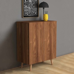 Παπουτσοθήκη Luce 12 ζευγών χρώμα καρυδί 70x35x85εκ. Παπουτσοθήκη Luce 12 ζευγών χρώμα καρυδί 70x35x85εκ.