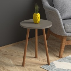 Τραπεζάκι βοηθητικό Roma χρώμα cappuccino 33,5x33,5x46εκ.