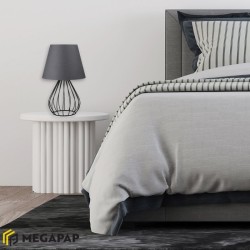 Φωτιστικό επιτραπέζιο Akerlind ύφασμα Pvc/μέταλλο χρώμα ανθρακί/μαύρο 22x17x36εκ.