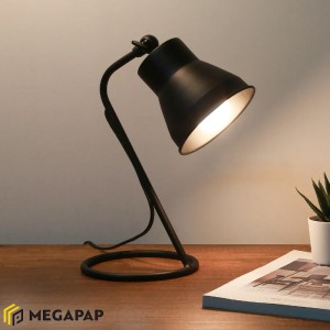 Φωτιστικό γραφείου Mimi μεταλλικό χρώμα μαύρο 12x12x30εκ.