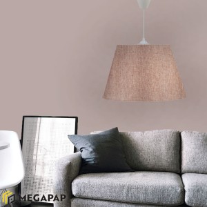 Φωτιστικό οροφής Elanor υφασμάτινο μονόφωτο χρώμα ροζ 37x21x70εκ.