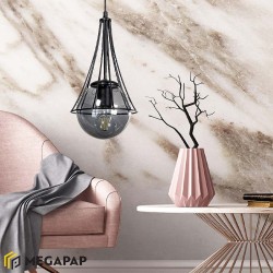 Φωτιστικό οροφής Chavi E27 μεταλλικό μονόφωτο χρώμα μαύρο 18x18x75εκ.