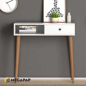 Κονσόλα Napoli χρώμα λευκό 90x29x88εκ.