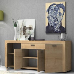 Μπουφές Joseph χρώμα φυσικό οξιάς 177x40x76εκ.