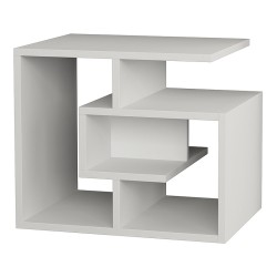 Τραπεζάκι βοηθητικό Labirent χρώμα λευκό 54x40x45εκ.