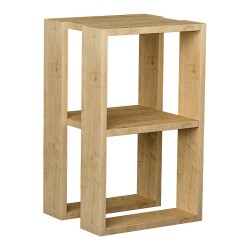 Κομοδίνο - Τραπεζάκι βοηθητικό Lonie χρώμα sapphire oak 34x30x55εκ.