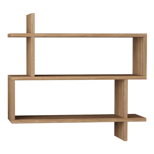 Ραφιέρα τοίχου Paralel χρώμα sapphire oak 70x22x65εκ.