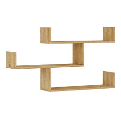 Ραφιέρα τοίχου Tibet χρώμα sapphire oak 119x22x66εκ.