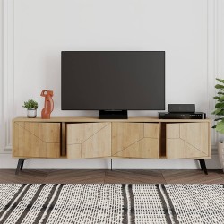 Έπιπλο τηλεόρασης Dune χρώμα sapphire oak 180x29,6x50εκ.