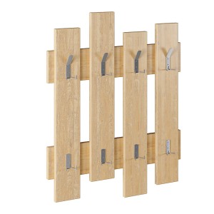 Κρεμάστρα τοίχου Wave χρώμα sapphire oak 64x4x81εκ.