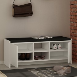Παπουτσοθήκη Zulla χρώμα λευκό 110x37x43εκ.