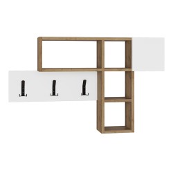 Κρεμάστρα τοίχου Game χρώμα sapphire oak - λευκό 99,5x15x61εκ.