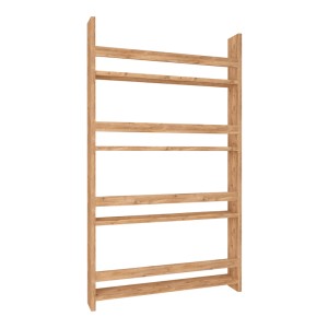 Επιτοίχια βιβλιοθήκη - ραφιέρα Montessori χρώμα pine oak 74x10x120εκ.