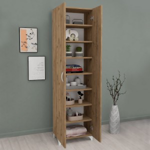 Ντουλάπα - Παπουτσοθήκη Lilly χρώμα pine oak 49x32x178εκ.