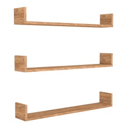 Ραφιέρα τοίχου Tyrion 3 τεμαχίων χρώμα pine oak 90x15x12εκ.