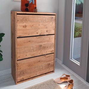 Παπουτσοθήκη Nave 18 ζευγών χρώμα pine oak 73,6x24x110εκ. Παπουτσοθήκη Nave 18 ζευγών χρώμα pine oak 73,6x24x110εκ.