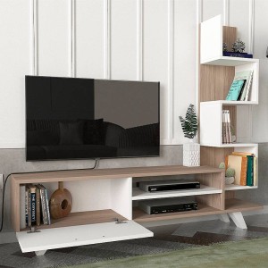 Έπιπλο τηλεόρασης Ceren χρώμα λευκό - cordoba 149,5x31x131,6εκ.