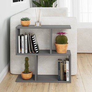 Τραπεζάκι βοηθητικό Homemania χρώμα ανθρακί 60x20x60εκ.