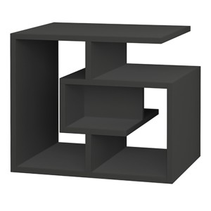 Τραπεζάκι βοηθητικό Labirent χρώμα ανθρακί 54x40x45εκ.