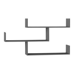 Ραφιέρα τοίχου Tibet χρώμα ανθρακί 119x22x66εκ. Ραφιέρα τοίχου Tibet χρώμα ανθρακί 119x22x66εκ.