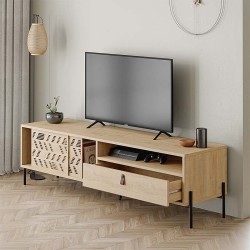 Έπιπλο τηλεόρασης Dionysos χρώμα sapphire oak 170x45x48,6εκ.