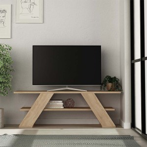 Έπιπλο τηλεόρασης Farfalla χρώμα sapphire oak 120x33,5x40εκ.