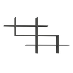 Ραφιέρα τοίχου Halic χρώμα ανθρακί 150x22x82εκ. Ραφιέρα τοίχου Halic χρώμα ανθρακί 150x22x82εκ.