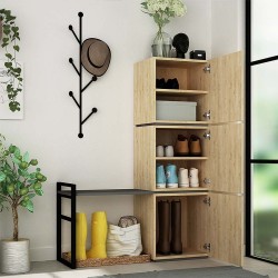 Έπιπλο εισόδου με κρεμάστρα Mello χρώμα sapphire oak 109x39x149εκ.
