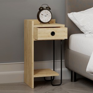 Κομοδίνο Sirius αριστερό χρώμα sapphire oak 32x30x61εκ.