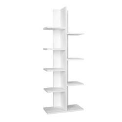 Βιβλιοθήκη Tree χρώμα λευκό 45x21,4x121,8εκ.