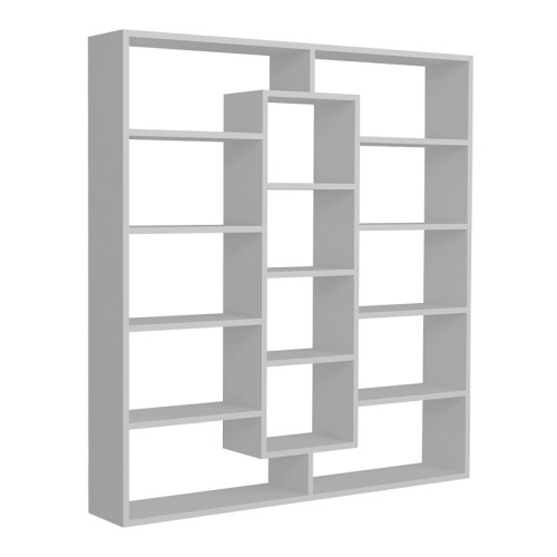 Βιβλιοθήκη Ample χρώμα λευκό 125x22x135,7εκ.
