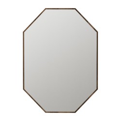Καθρέπτης τοίχου Ursula Μegapap χρώμα καρυδί 45x2x70εκ.