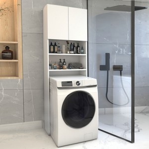 Έπιπλο πλυντηρίου Ramsey χρώμα λευκό 65x27x190,6εκ.