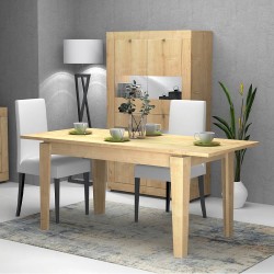 Τραπέζι Helmut επεκτεινόμενο χρώμα φυσικό οξιάς 160/200x90x76εκ.