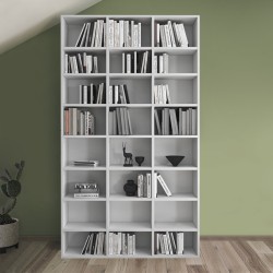Βιβλιοθήκη Fyodor χρώμα λευκό 102x16x178εκ.