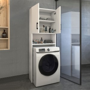 Έπιπλο πλυντηρίου Holton χρώμα λευκό 65,5x30x180εκ.