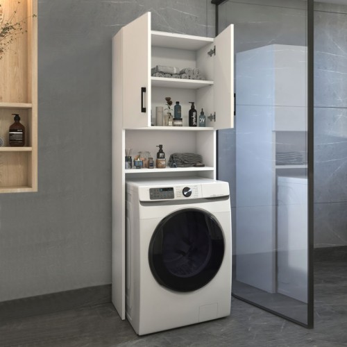 Έπιπλο πλυντηρίου Holton χρώμα λευκό 65,5x30x180εκ.