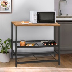 Βοηθητικό τραπεζάκι για φουρνάκι Mulligan μεταλλικό - μελαμίνης χρώμα μαύρο - pine oak 80x40x80εκ. Βοηθητικό τραπεζάκι για φουρνάκι Mulligan μεταλλικό - μελαμίνης χρώμα μαύρο - pine oak 80x40x80εκ.