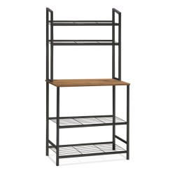 Έπιπλο κουζίνας Mulligan μεταλλικό - μελαμίνης χρώμα μαύρο - pine oak 81x40,5x160εκ. Έπιπλο κουζίνας Mulligan μεταλλικό - μελαμίνης χρώμα μαύρο - pine oak 81x40,5x160εκ.