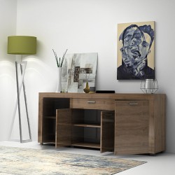 Μπουφές Joseph χρώμα καρυδί 177x40x76εκ.