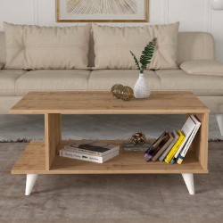 Τραπεζάκι σαλονιού Titus χρώμα sapphire oak 100x60x45εκ.